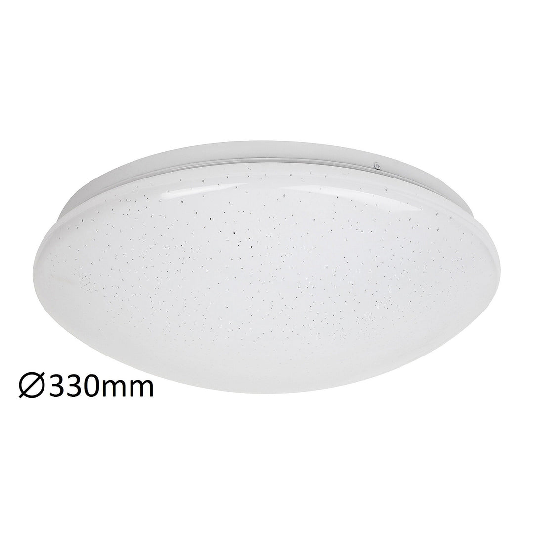 Rabalux Lucas lampada da soffitto rotonda 3937 bianco 18W Effetto illuminazione Stellato