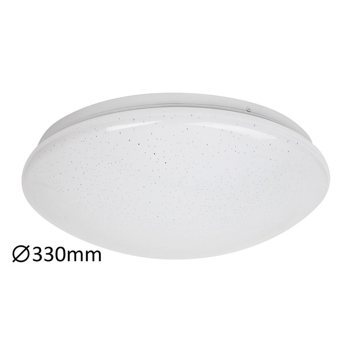 Rabalux Lucas lampada da soffitto rotonda 3937 bianco 18W Effetto illuminazione Stellato