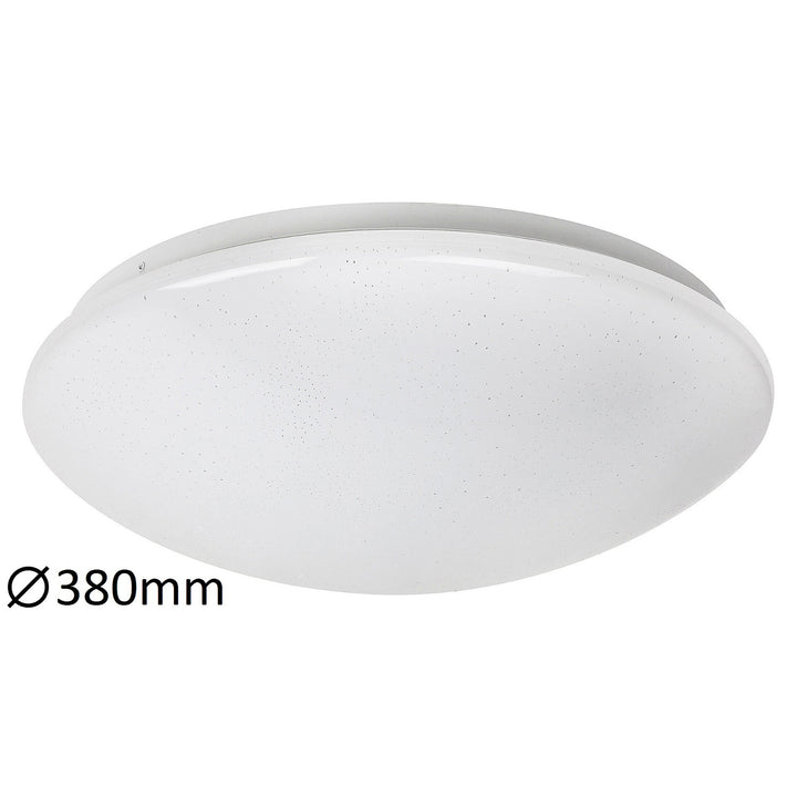 Rabalux Lucas lampada da soffitto rotonda 3938 bianco 24W LED Effetto Illuminazione Stellato