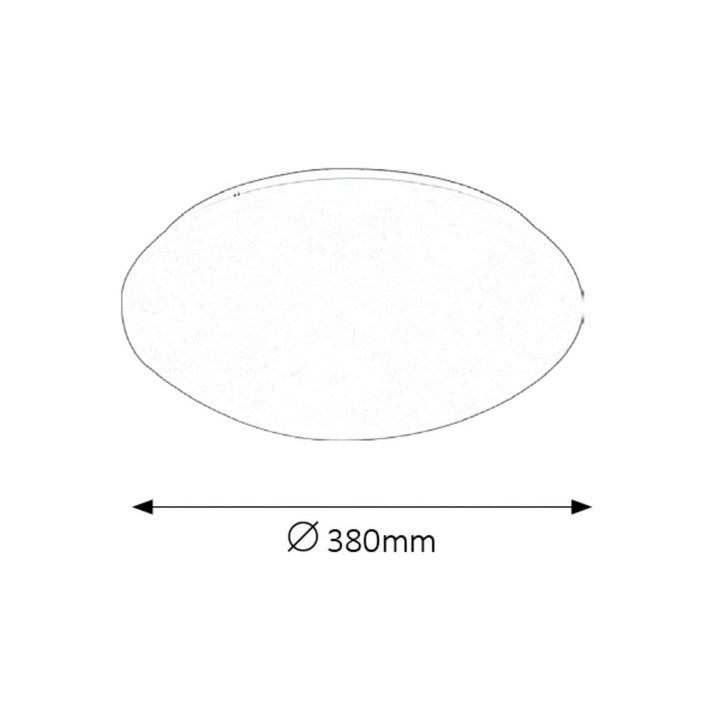 Rabalux Lucas lampada da soffitto bianca 24W 3436 rotonda
