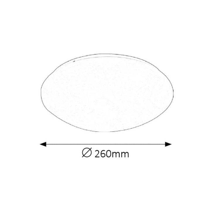 Rabalux Lucas LED lampada da soffitto rotonda bianca 12W 3434