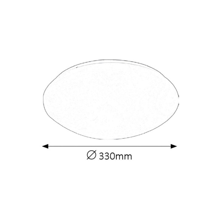 Rabalux Lucas lampada da soffitto bianca rotonda 18W 3438