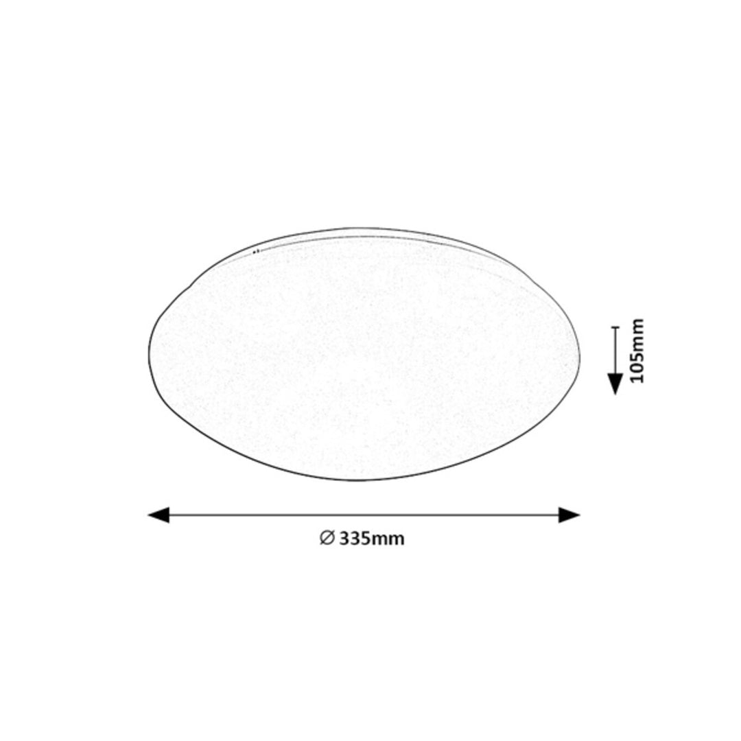 Rabalux Lucas 71133 lampada da soffitto circolare 18W con sensore di movimento e luce