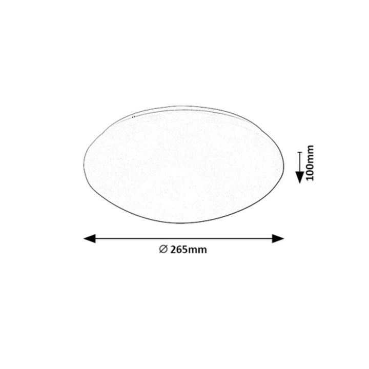 Rabalux Lucas bianco 12W lampada da soffitto con sensore di movimento 71132