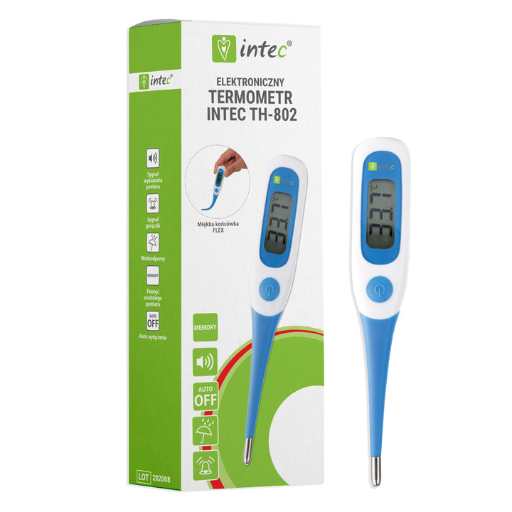 Termometro elettronico Intec TH-802 con punta flessibile