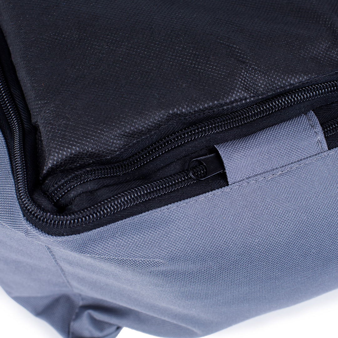 Cuccia ortopedica Valencia per cani in blu navy con finiture nere 65x50 cm