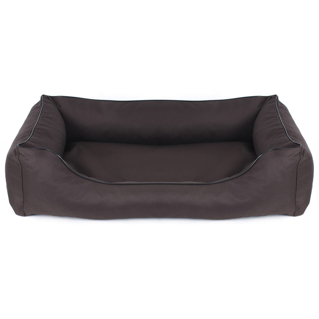 Cuccia ortopedica Valencia in marrone con finiture nere 65x50 cm