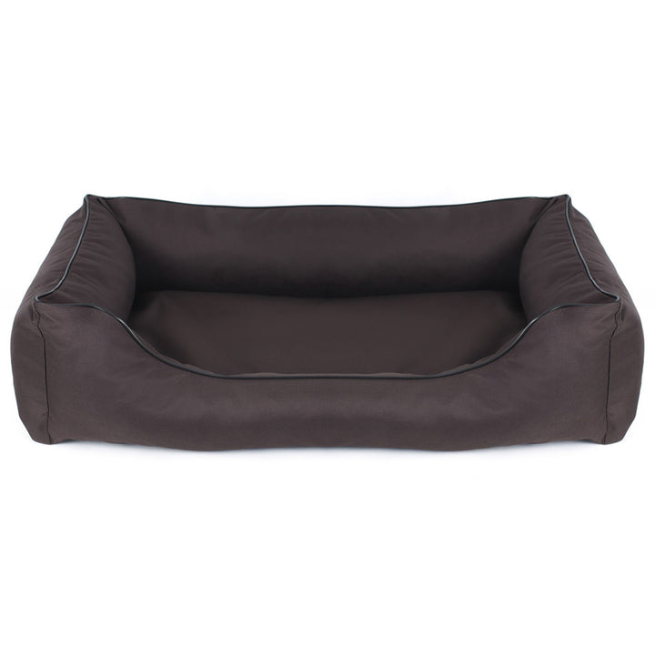 Cuccia ortopedica Valencia in marrone con finiture nere 65x50 cm