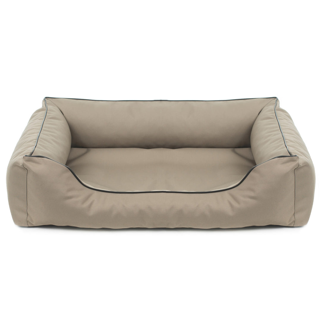 Valencia Cuccia ortopedico per cani in beige con finiture nere 65x50 cm