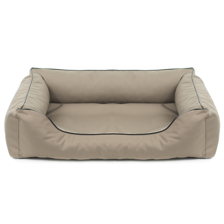 Valencia Cuccia ortopedico per cani in beige con finiture nere 65x50 cm
