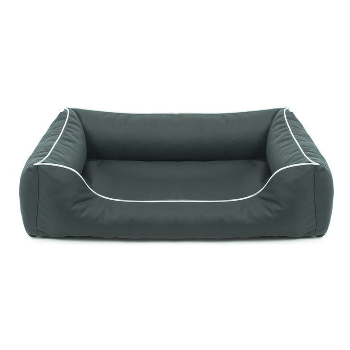 Letto per cani Valencia Orthopedico, 100 x 75 cm, grigio scuro - bianco