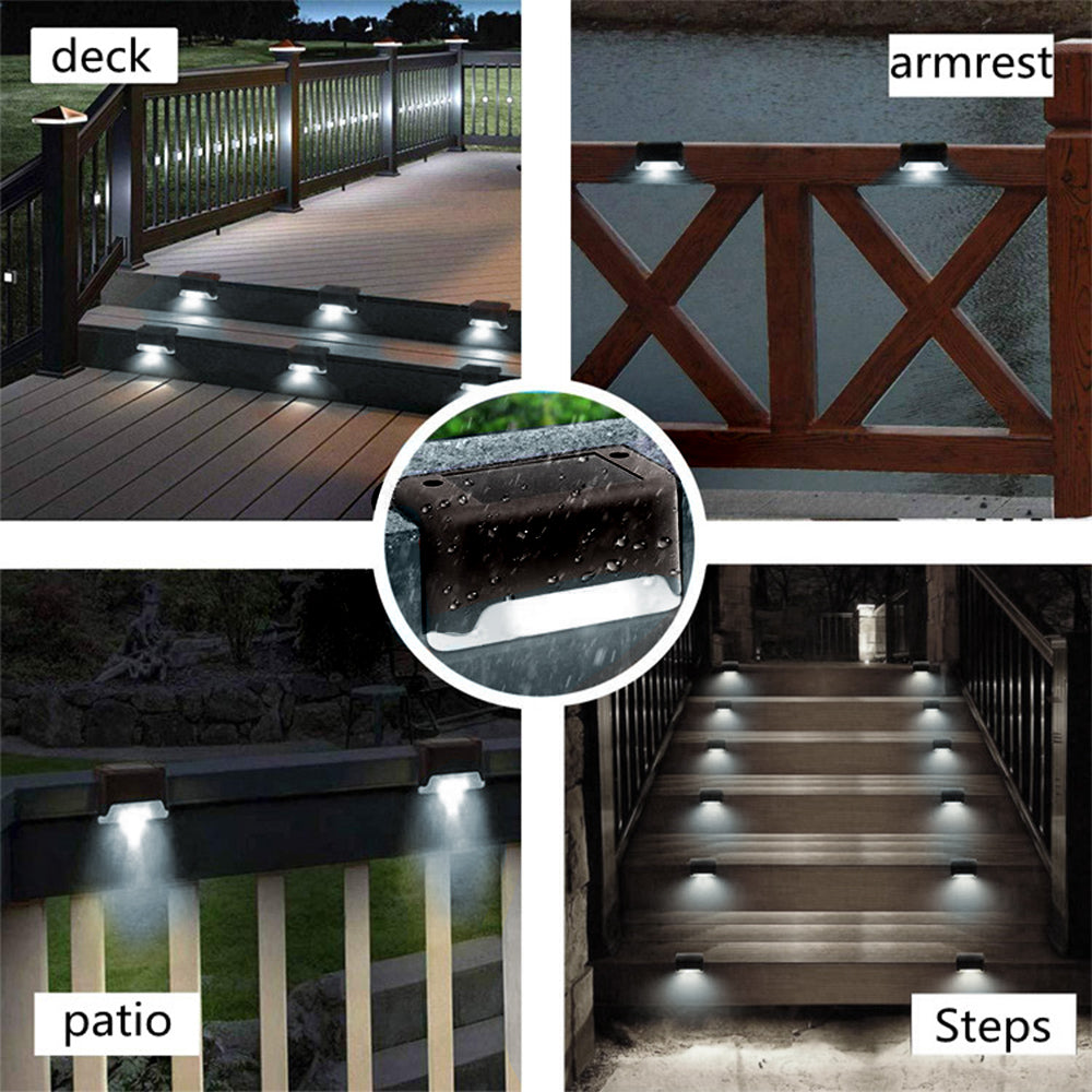 4x Maclean IP44, 4000K, Ni-MH 100 mAh, 80x45x45mm, sensore crepuscolare MCE319 lampada solare da esterno Patio, Balcone