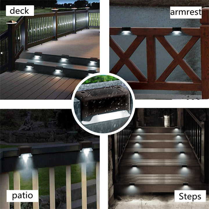 4x Maclean IP44, 4000K, Ni-MH 100 mAh, 80x45x45mm, sensore crepuscolare MCE319 lampada solare da esterno Patio, Balcone