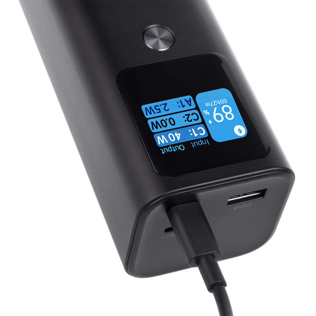Powerbank 24600mAh con funzione di carica rapida Ingresso e uscita USB C, batteria esterna Power Delivery (PD) 140W, carica rapida/veloce/super carica, 88,56 Wh, 2x USB Type-C, capacità nominale USB: 15000mAh
