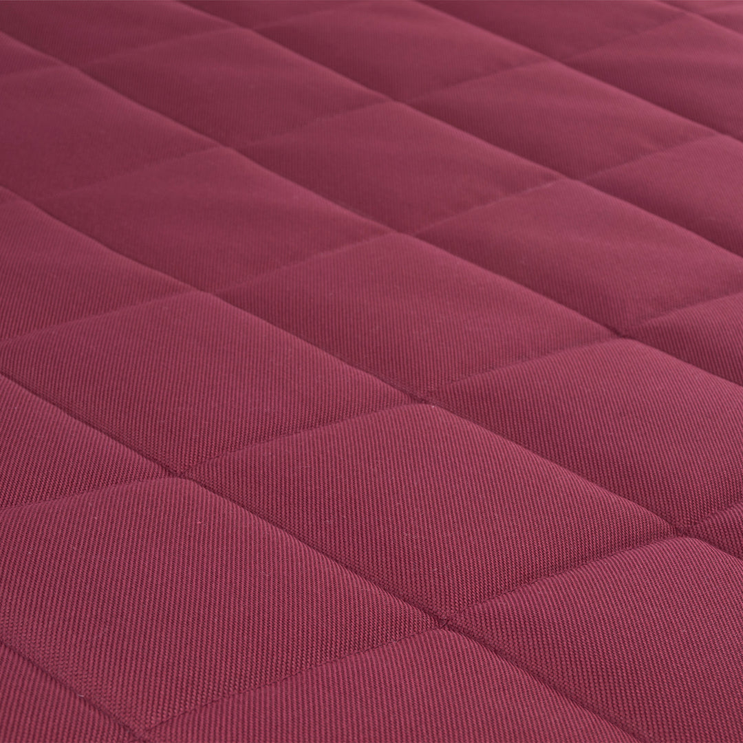 Vigo Checked Letto per Animali domestici  Materasso per cani  80x60x5 cm, colore  bordeaux con finiture nere