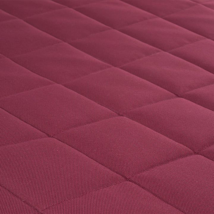 Vigo Checked Letto per Animali domestici  Materasso per cani  80x60x5 cm, colore  bordeaux con finiture nere