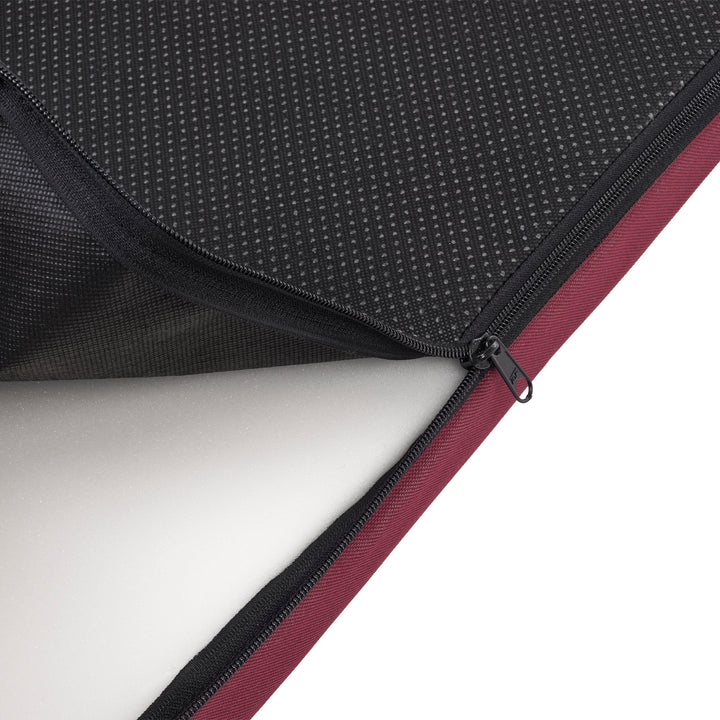 Vigo Checked Letto per Animali domestici  Materasso per cani  80x60x5 cm, colore  bordeaux con finiture nere