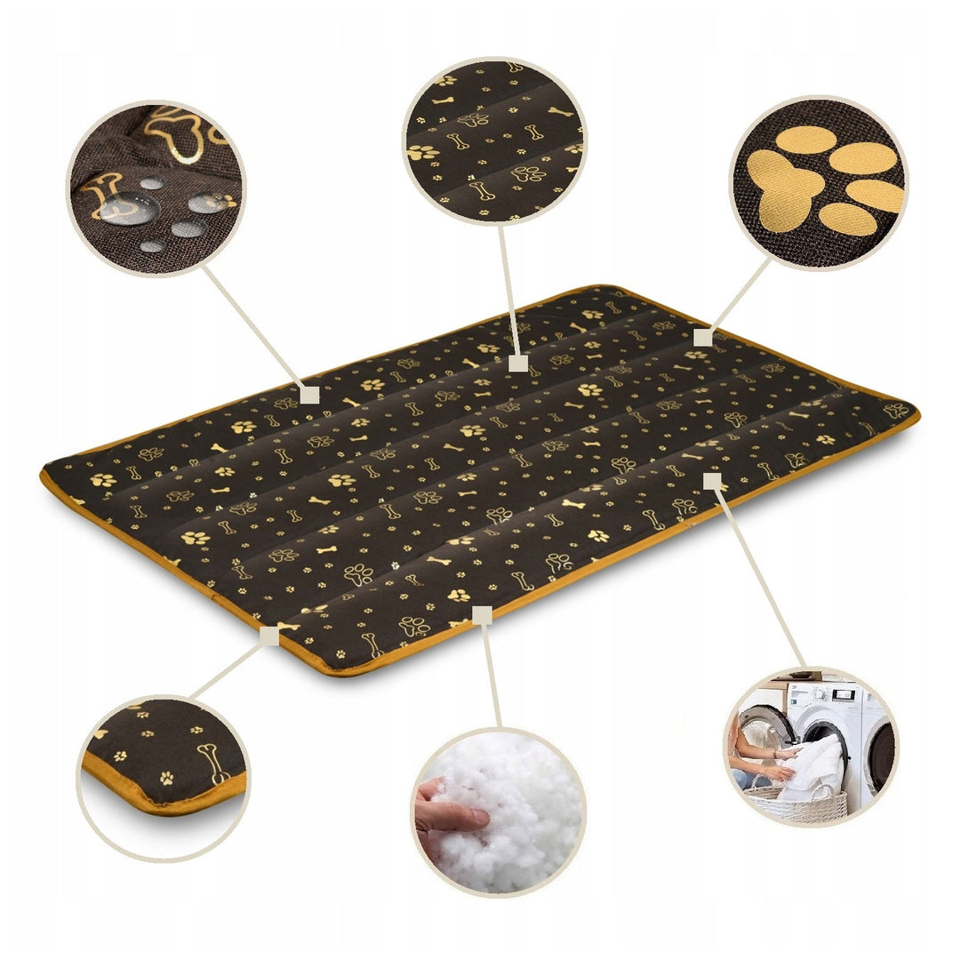 Tappeto per cani 120 x 80 cm impermeabile AIO Ossa d'oro