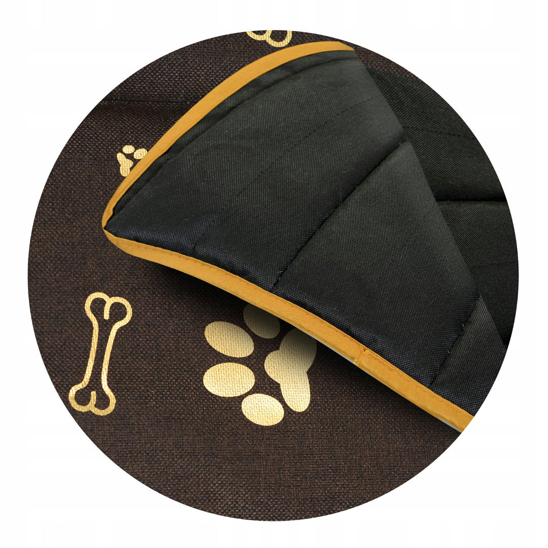 Tappeto per cani 120 x 80 cm impermeabile AIO Ossa d'oro