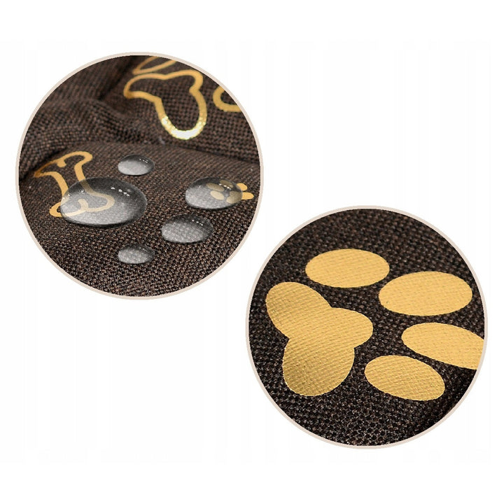 Tappeto per cani 120 x 80 cm impermeabile AIO Ossa d'oro