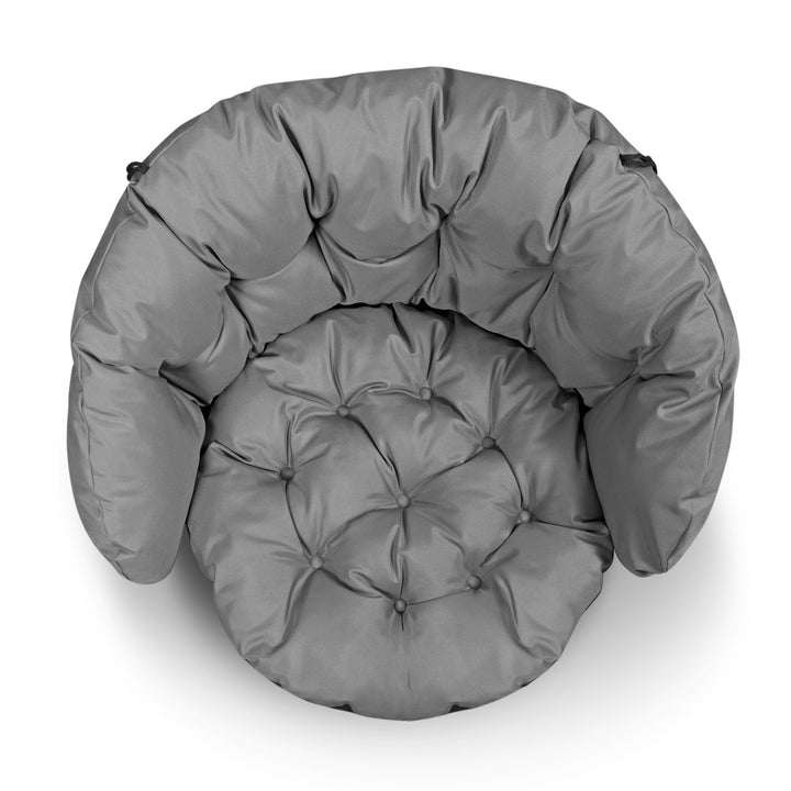Set di cuscini da giardino 2x 122x40 cm + 1x 190x40 cm impermeabile, colore grigio
