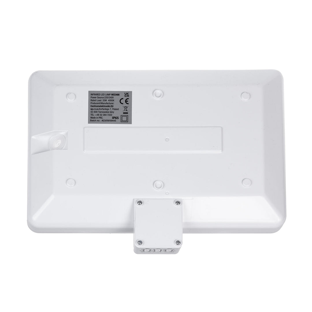 Lampada LED Maclean, numero civico, sensore crepuscolare e di movimento, dimmerabile, 20W, IP65, colore neutro (4000K), 1600lm, MCE466 W