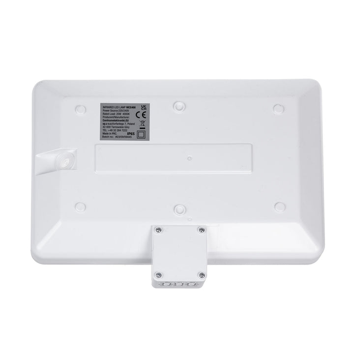 Lampada LED Maclean, numero civico, sensore crepuscolare e di movimento, dimmerabile, 20W, IP65, colore neutro (4000K), 1600lm, MCE466 W