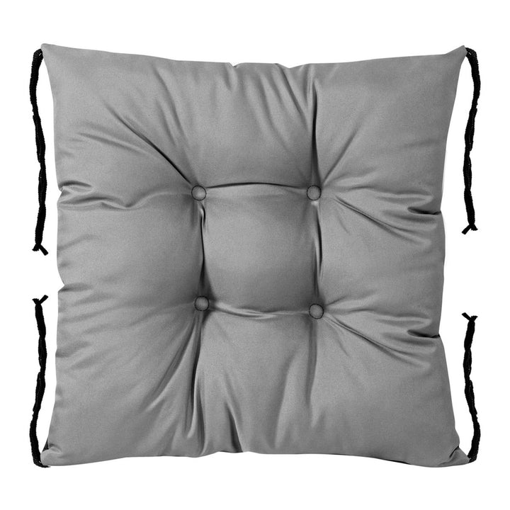Cuscino per sedia da giardino impermeabile 42 x 42 cm, colore grigio