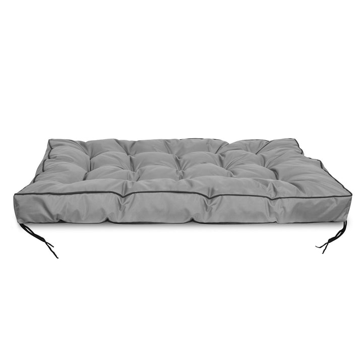 Cuscino da giardino 120x80 cm Lato alto Cuscino per panchina pallet impermeabile, colore grigio