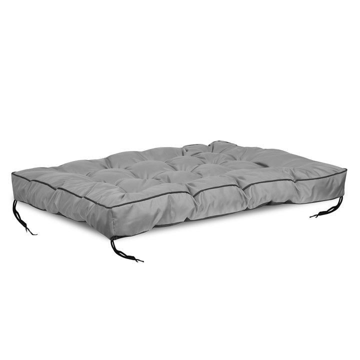Cuscino da giardino 120x80 cm Lato alto Cuscino per panchina pallet impermeabile, colore grigio