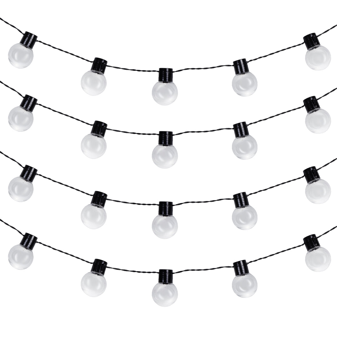 Ghirlanda solare da giardino LED 2in1 Maclean, IP44,  20 led 3W, 10lm, 3000K, Batteria ricaricabile 2*600 mAh, 5V DC, 7m, MCE424