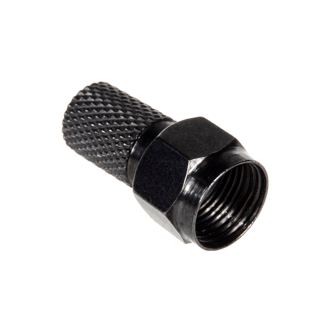 10x Spina F satellitare Maclean, sistema TV, RG5.9, RG6, 6.8mm, nichel con guarnizione, professionale, nero, MCTV-903
