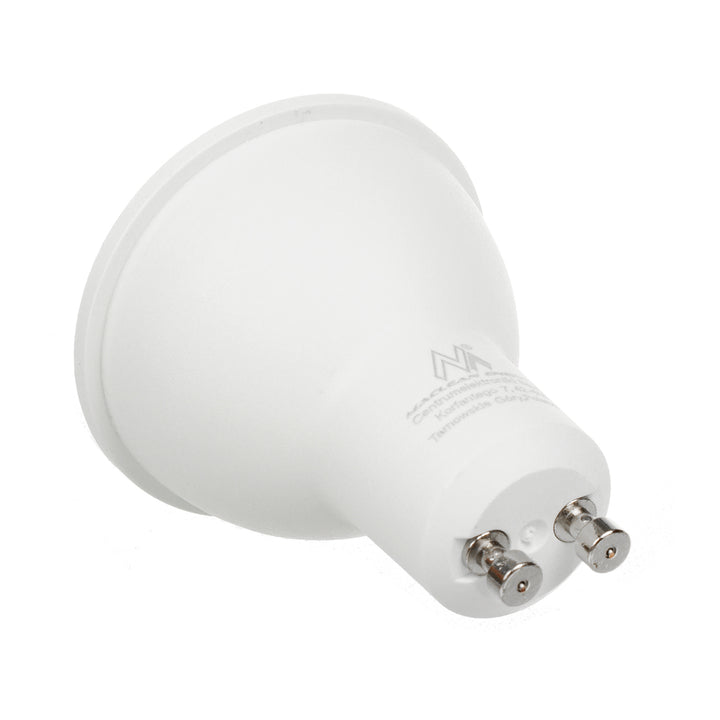 6x Lampadina LED Maclean, GU10, 7W, 220-240V~, 50/60Hz, bianco caldo, 3000K, 490 lumen, MCE437 WW