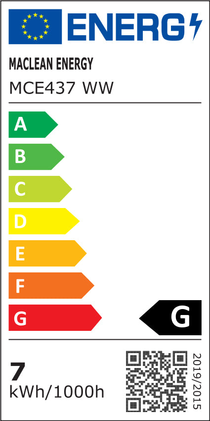 6x Lampadina LED Maclean, GU10, 7W, 220-240V~, 50/60Hz, bianco caldo, 3000K, 490 lumen, MCE437 WW