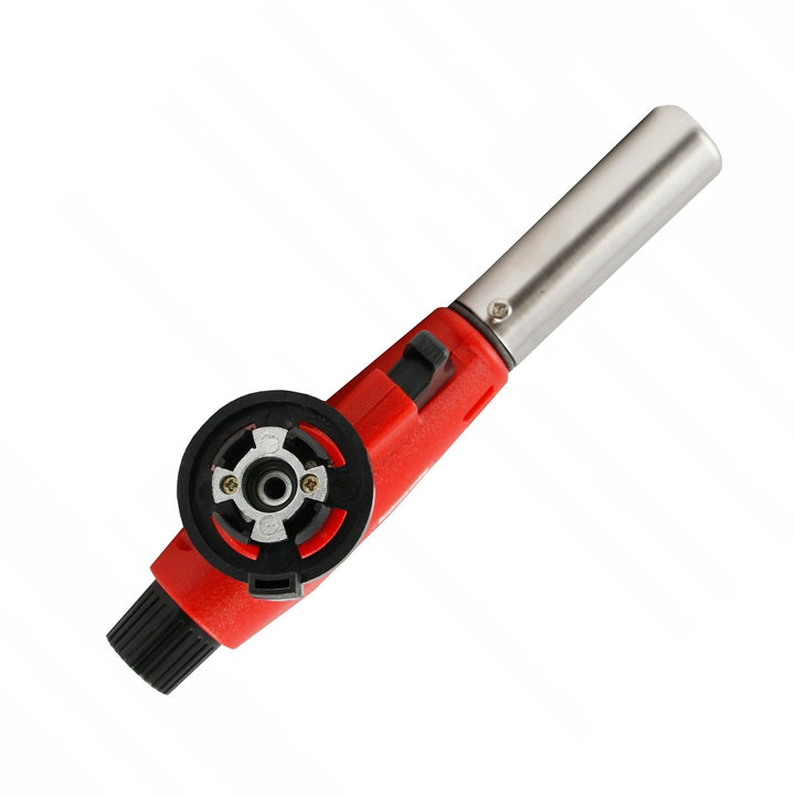 Bruciatore a cartuccia Alpen Camping, temperatura di fiamma 1350 °C, accensione piezoelettrica, controllo fiamma, VULCANO + 4 cartucce