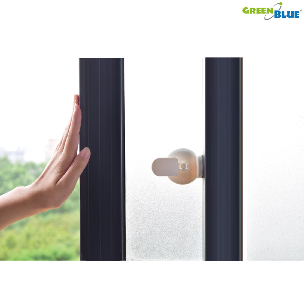 Serratura di sicurezza per porta scorrevole 12 pezzi GreenBlue GB116 bianco