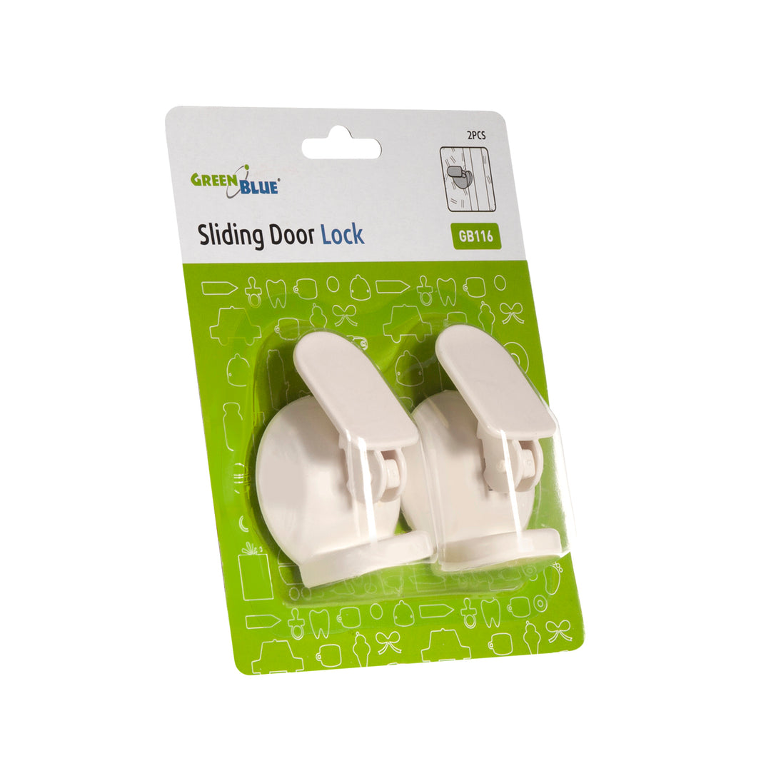Serratura di sicurezza per porta scorrevole 12 pezzi GreenBlue GB116 bianco