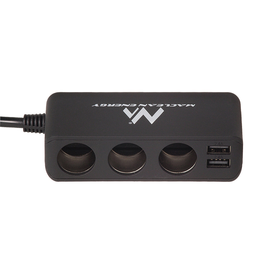 Distributore per presa accendisigari Maclean, voltmetro, 120W