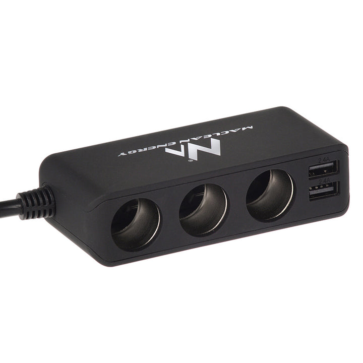 Distributore per presa accendisigari Maclean, voltmetro, 120W