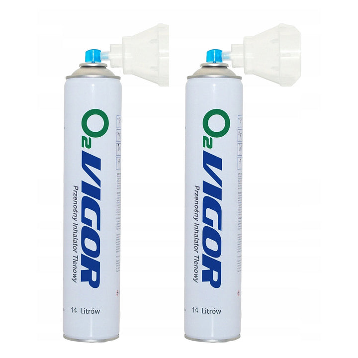 Bombola per inalazione di ossigeno 99% O2 14L, inodore, 2 pezzi