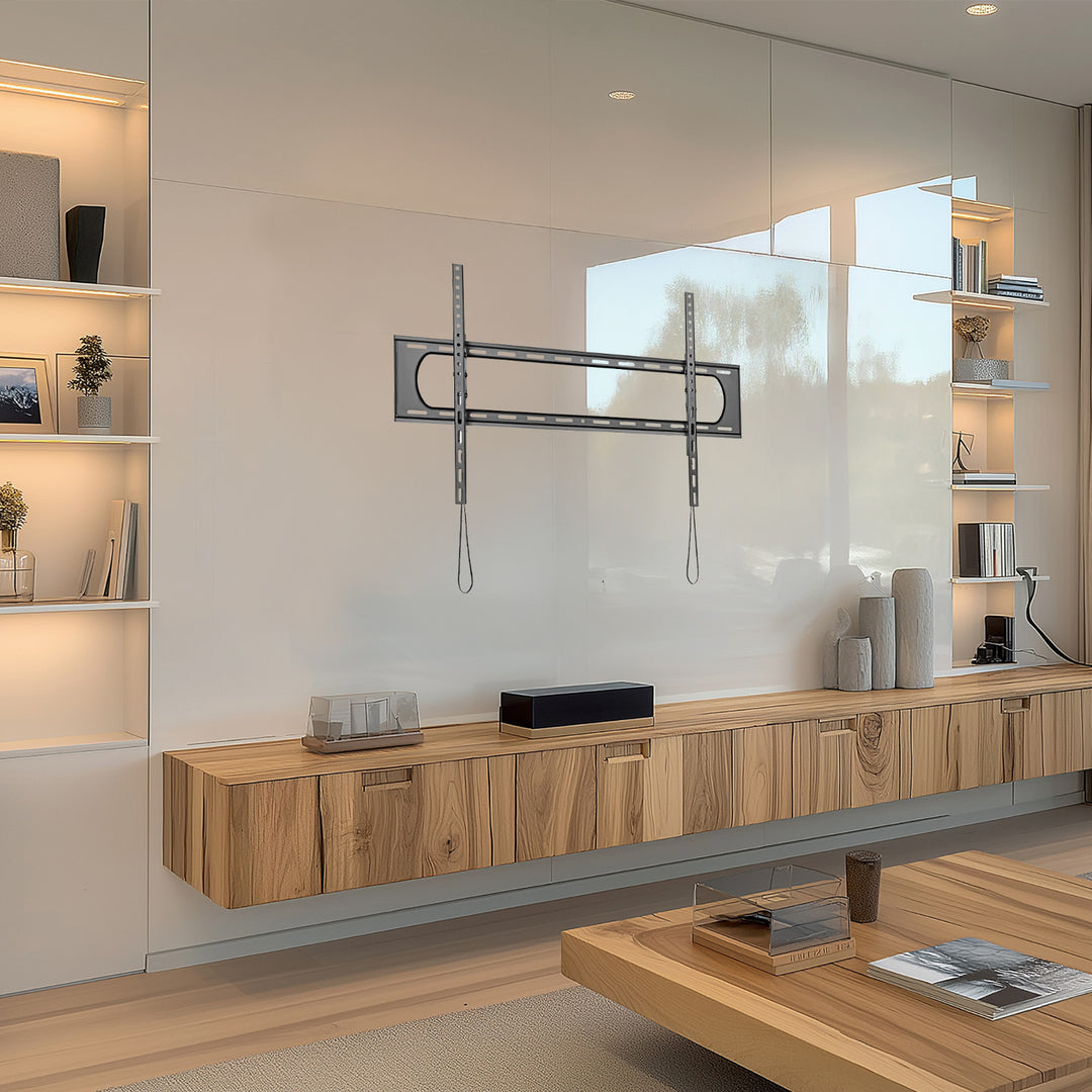 Staffa Maclean MC-750N per TV o monitor, max. VESA 900x600, 60-120", 120 kg, nero. 80mm dalla parete