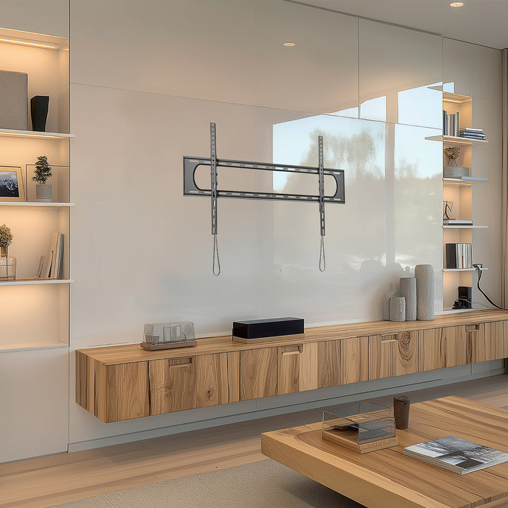 Staffa Maclean MC-750N per TV o monitor, max. VESA 900x600, 60-120", 120 kg, nero. 80mm dalla parete