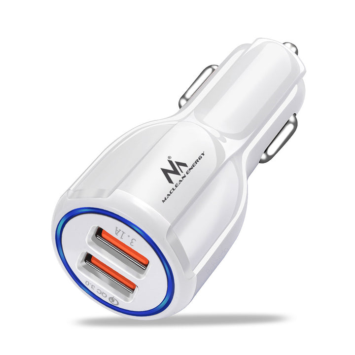 Caricabatterie da auto Maclean, Qualcomm Quick Charge, QC 3.0 - presa 5V/3A, 9V/1.8A, 12V/1.6A, 5V/3.1A con cavo USB Type-C