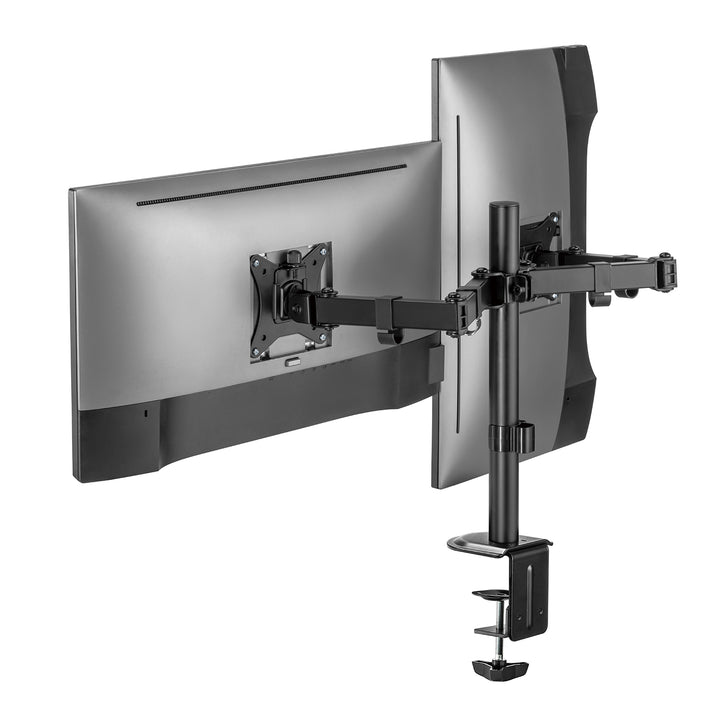 Supporto da tavolo Maclean per 2 monitor, VESA 75x75 e 100x100, 17-32", 2x 9 kg, MC-754N
