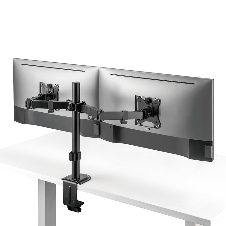 Supporto da tavolo Maclean per 2 monitor, VESA 75x75 e 100x100, 17-32", 2x 9 kg, MC-754N
