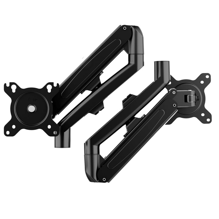 Supporto per 2 monitor Maclean, molla a gas, 13"-27", 7 kg, nero, MC-861N