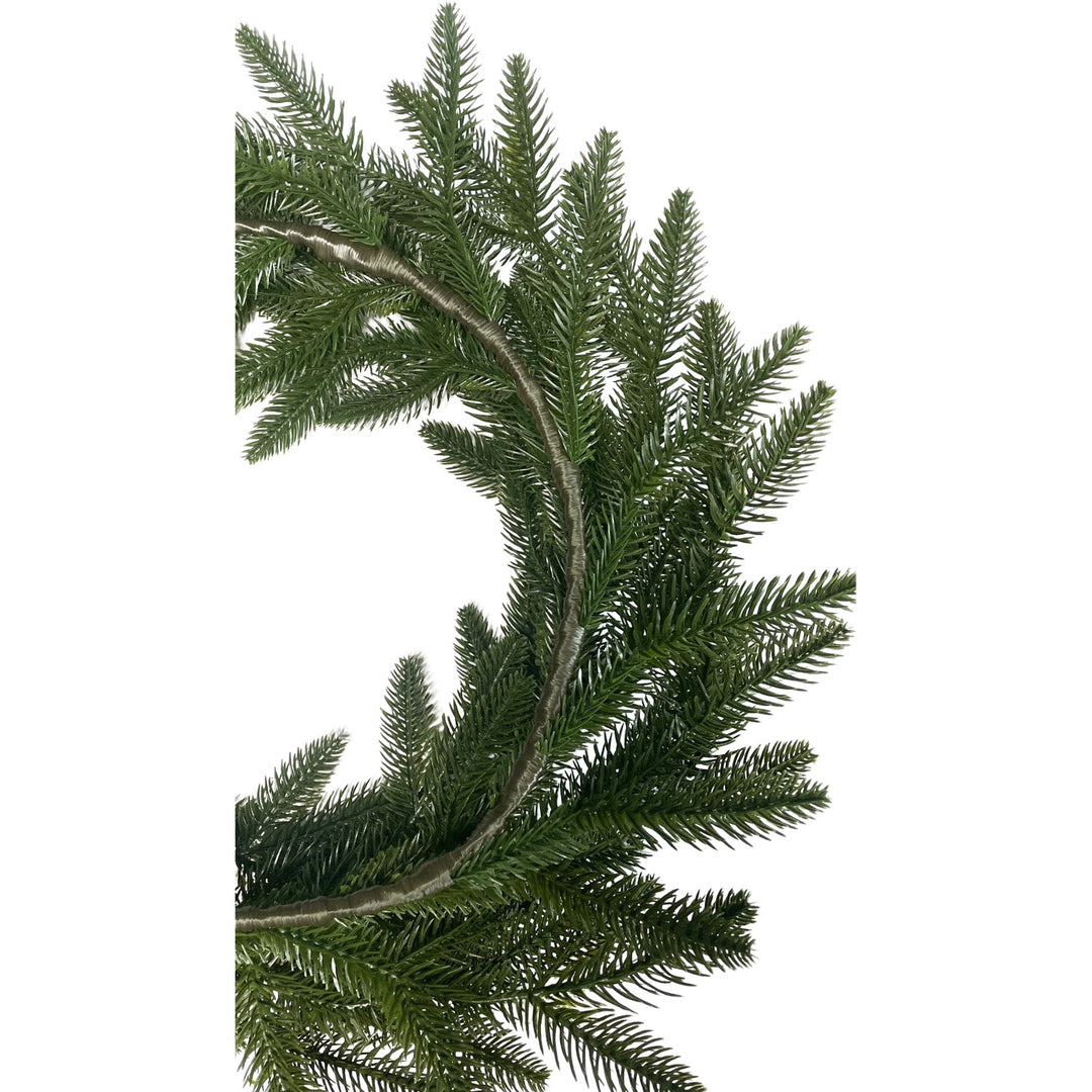 Decorazione natalizia classica, verde, 50 cm. Corona Natalizia