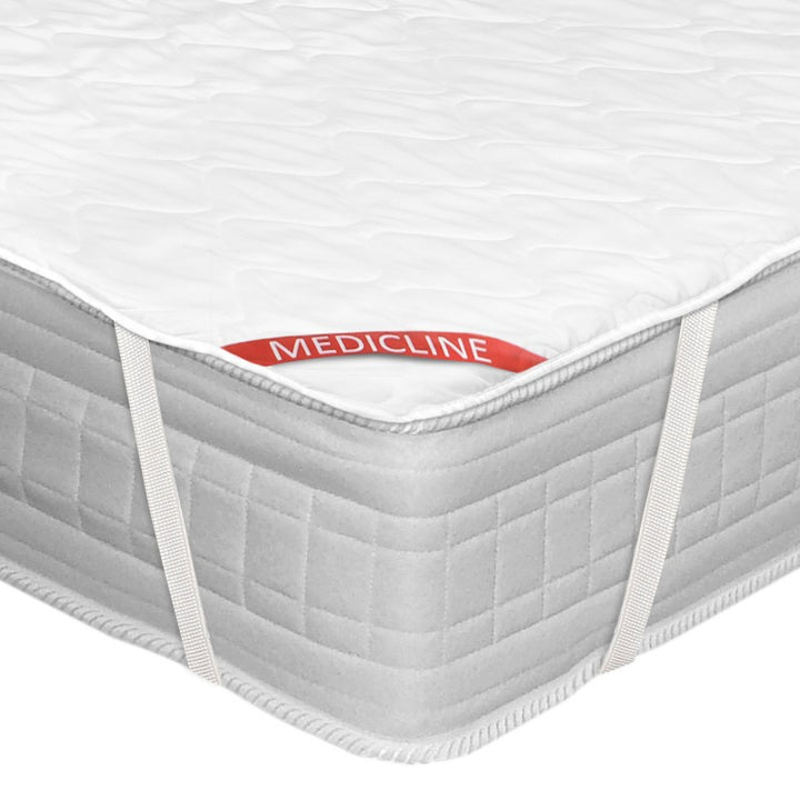 AIO FACTORY Ecco coprimaterasso trapuntato in filo con elastico, dimensioni 90 x 200 cm, bianco