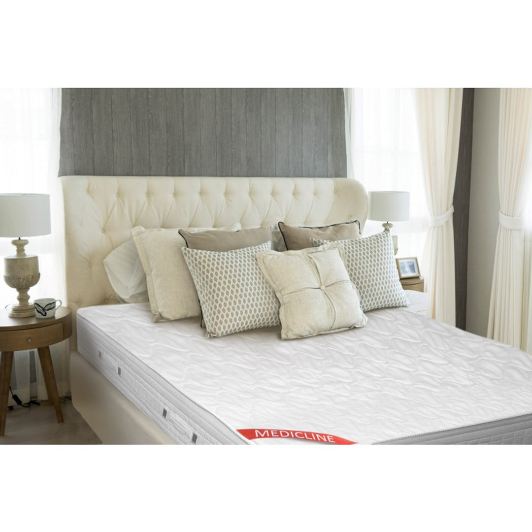 AIO FACTORY Ecco coprimaterasso trapuntato in filo con elastico, dimensioni 90 x 200 cm, bianco