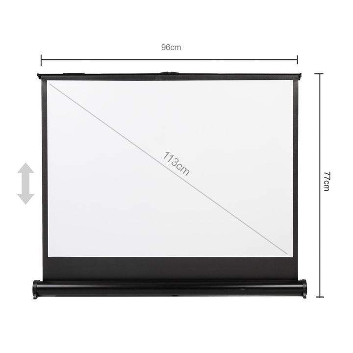 Schermo di proiezione portatile Maclean, compatto, da tavolo, 45", 4:3, MC-961